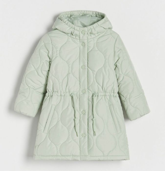 Дитяче демісезонне стьобане пальто для дівчинки reserved