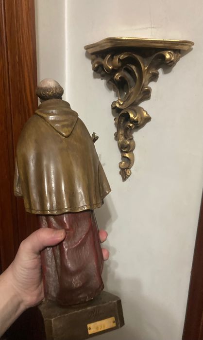 Santo António escultura com suporte