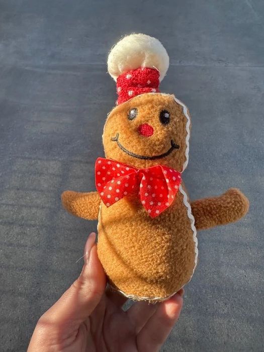 Pluszowy piernikowy ludek dekoracja świąteczna Christmas gingerbread