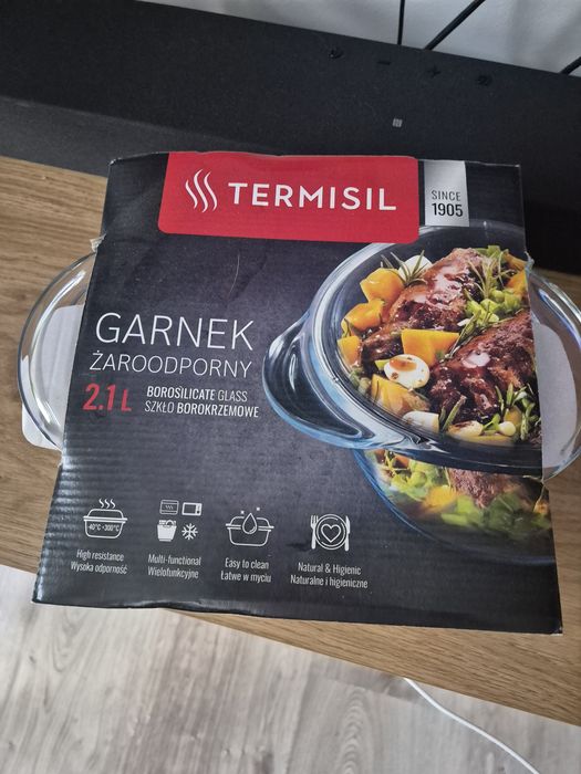 Garnek Żaroodporny Termisil nowe 2,1 l
