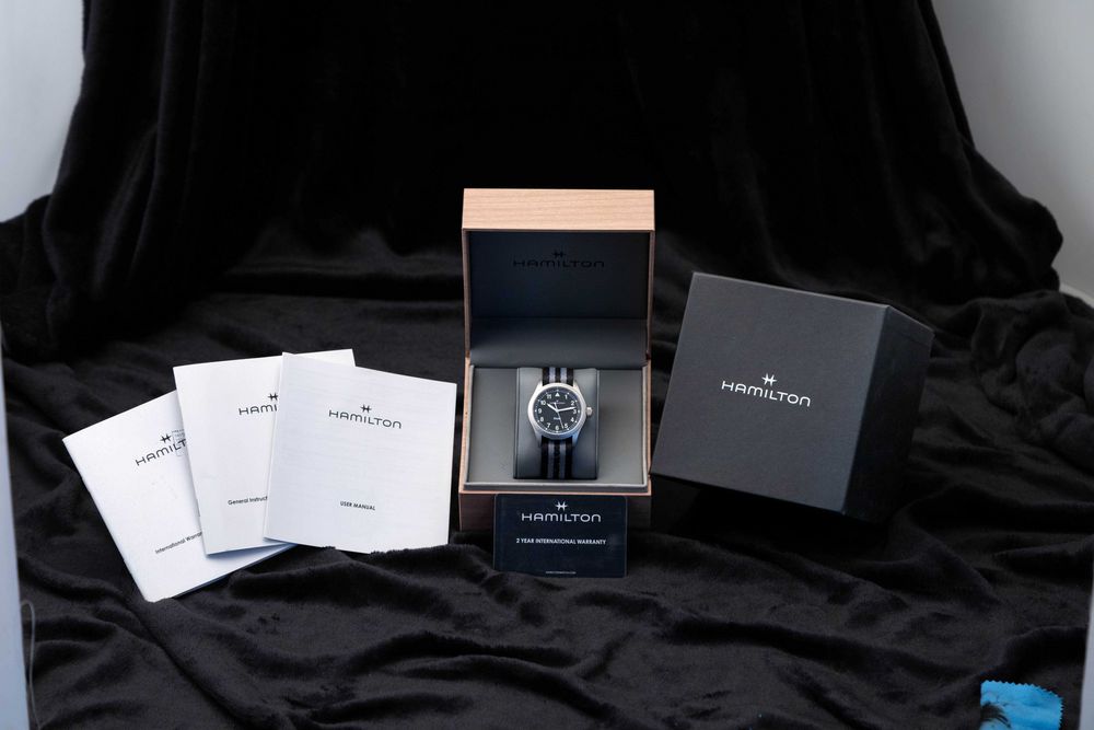 Hamilton Khaki Field | Conjunto Completo | 2025 | Garantia até 2027