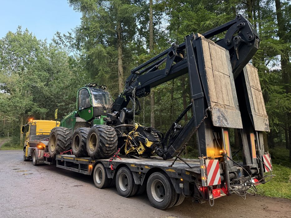 Transport maszyn budowlanych rolniczych  niskopodwozie