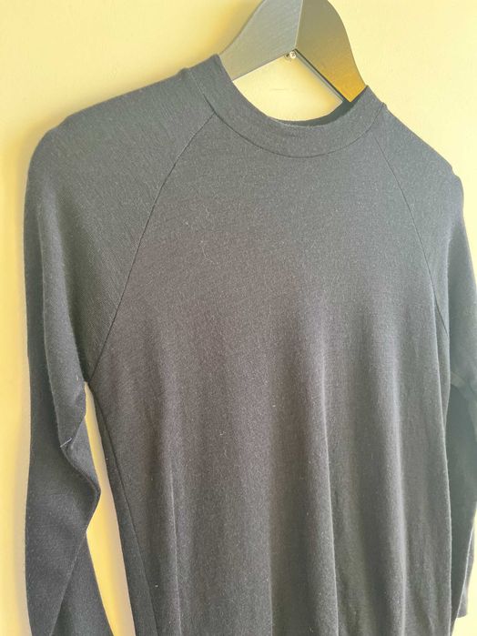 Envii granatowa sukienka damska 100% wełna merino cienka S