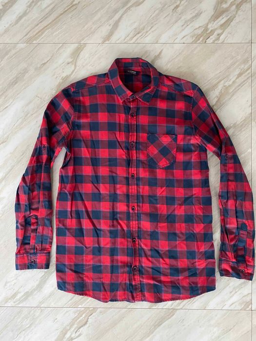 Рубашка на мальчика на рост 1,52см хлопок/вискоза