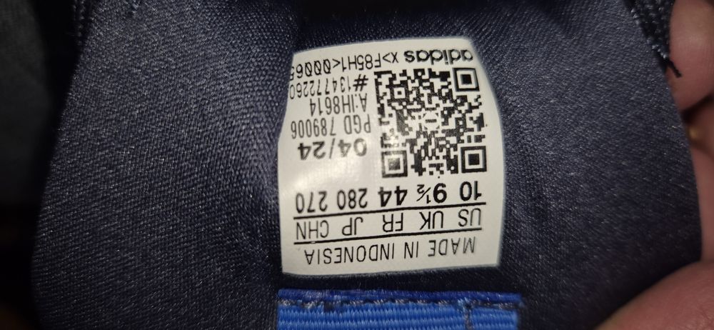 Sapatilhas Adidas Azuis como novas tamanho  9.5 Uk 11 FR