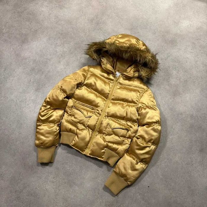 Vintage Kurtka Bomberka Y2K Cropped Bomber Jacket Futerko Swag Trendy