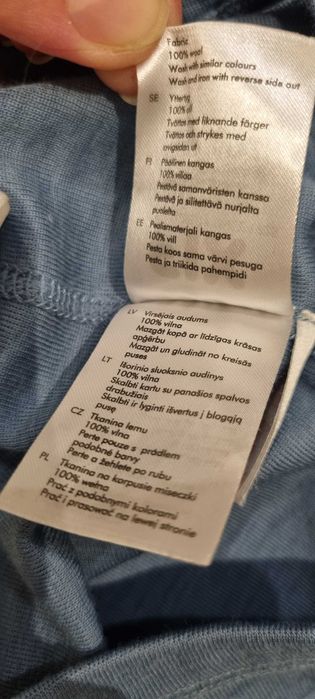 Zestaw merino 100% niebieski 86 do 92 Fix Lindex Janus