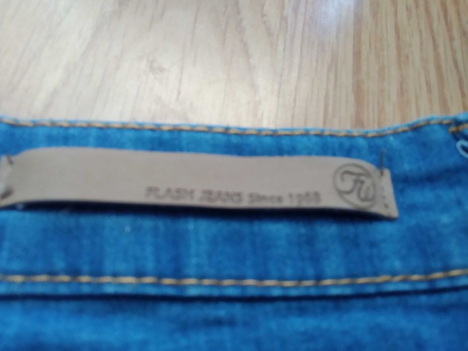 spodnie rybaczki jeansowe 42