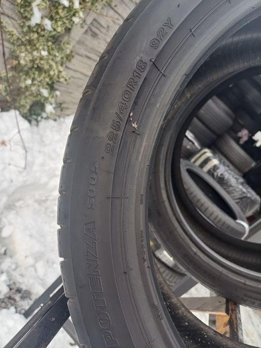 225/40/18 Sprzedam parę opon letnich Bridgestone Potenza