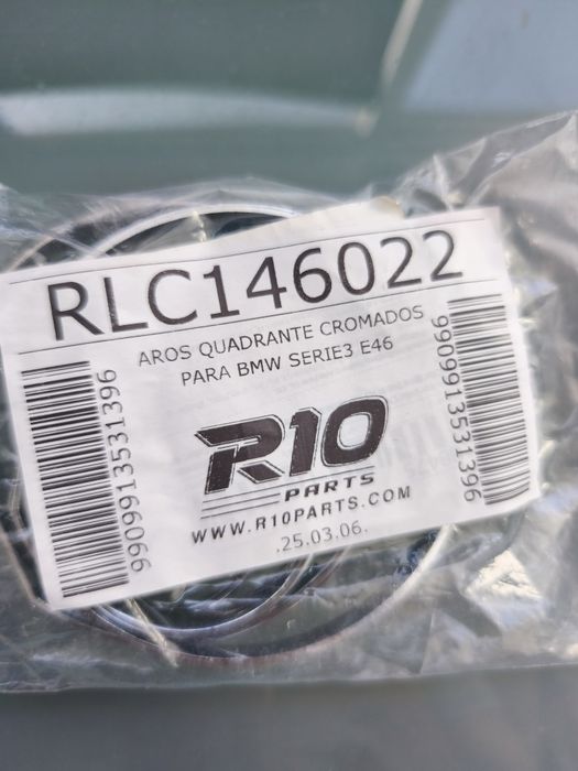 Aros quadrante cromados BMW E46 conta kilometros