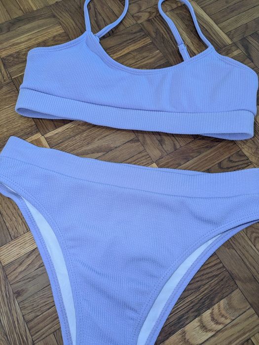 Strój kąpielowy bikini Fioletowy S dwuczęściowy