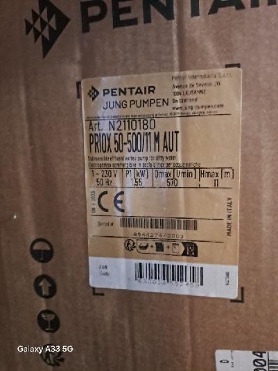 Pompa zatapiana priox
