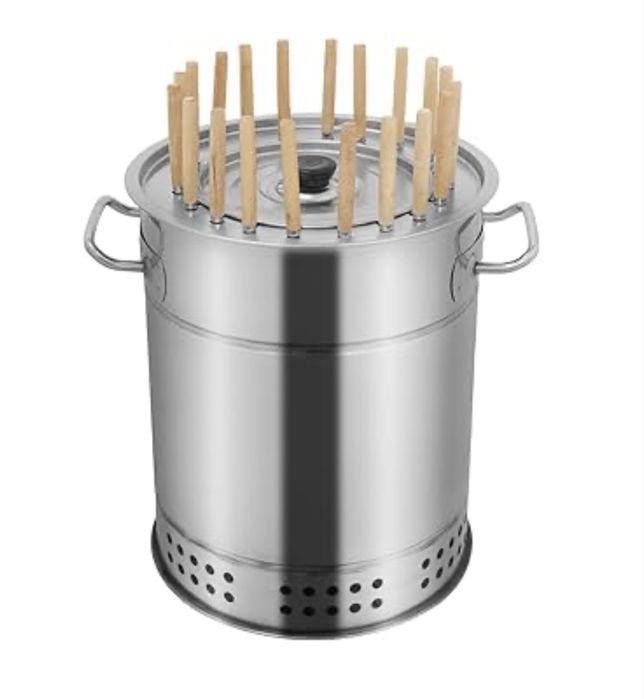 Портативний мангал-бочка з шампурами - ідеально для пікніка!