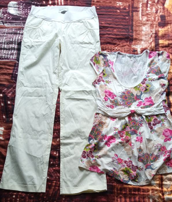 Одяг для вагітних. Комбінезон, брюки, плаття, футболка 42-44р