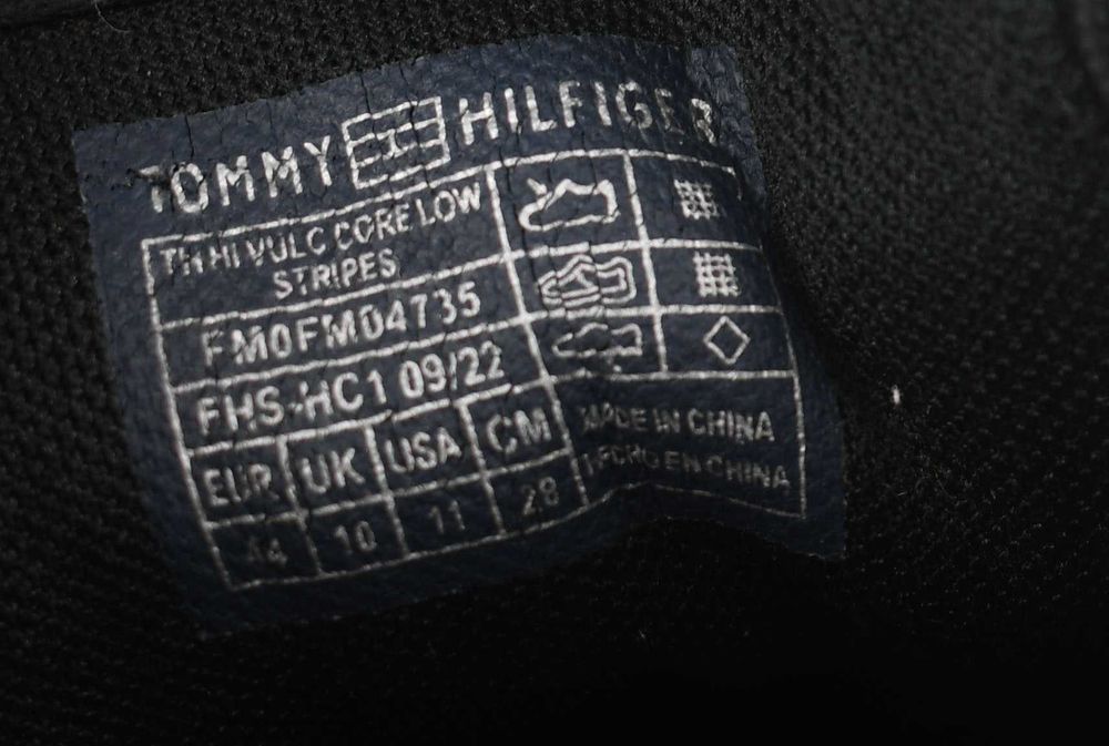 Używane Tommy Hilfiger Sneakersy Hi Vulc Core Low Stripes  roz.44