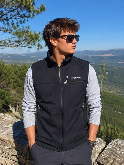 Colete de montanha Trangoworld Softshel tam S