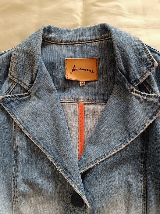 Vendo blazer em ganga, tamanho M, Stradivarius