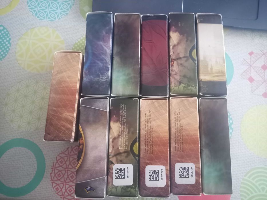 Caixas vazias de MAgic the Gathering