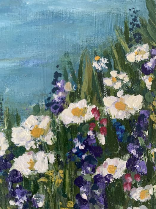 Картина маслом ( холст, олійні фарби, 13 на 13 см)