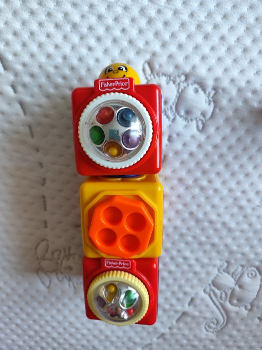 Fisher Price Aktywne Klocki nr 3 interaktywne dziecko niemowlę kostki