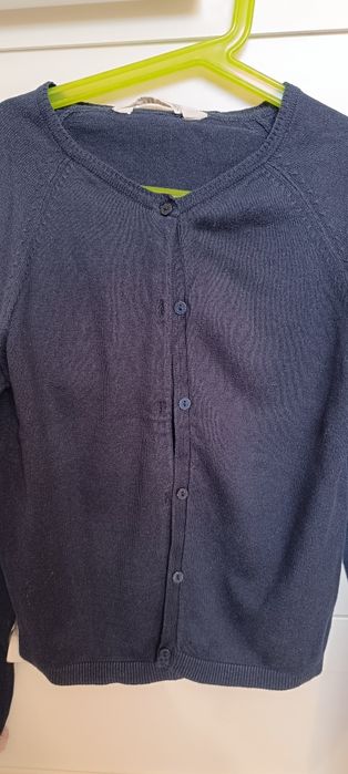 Sweter granatowy 134/140 H&M galowy