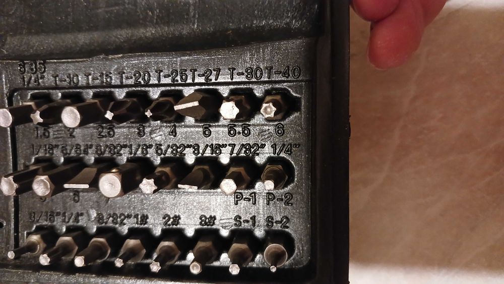 Набор 38 шт. биты головки отвертки ключи