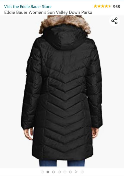 Casaco preto da Eddie Bauer