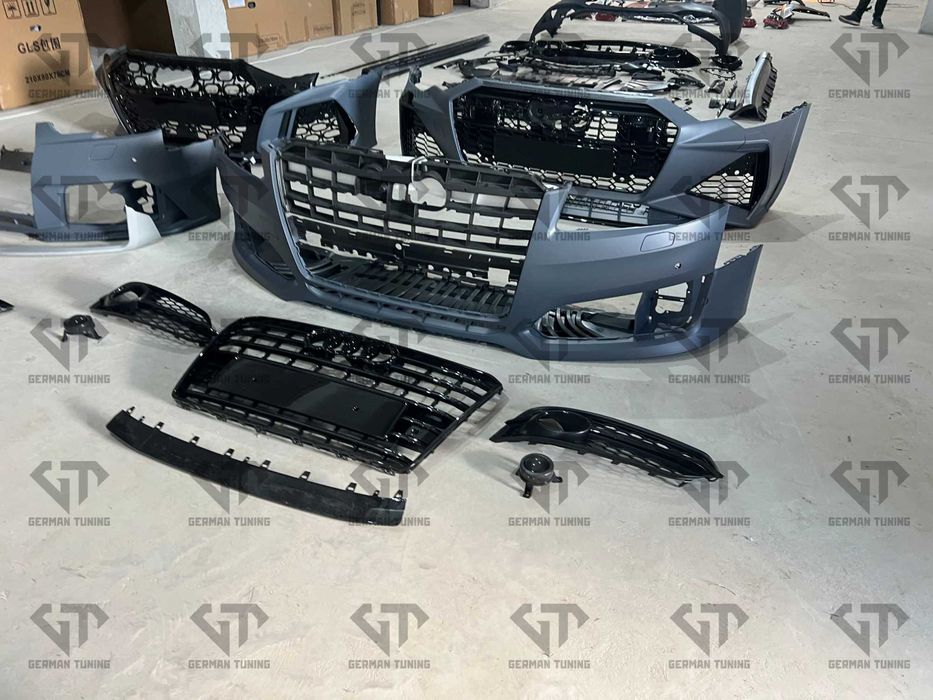 Передній бампер audi a3 a4 a5 a6 a7 a8 q3 q5 q7 бампер ауди s line rs