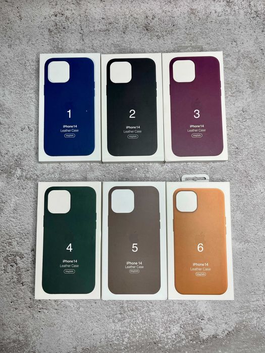 Чохол Leather Case MagSafe + Animation iPhone 14 14 Pro Max чехол