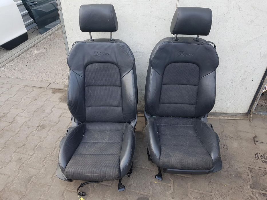 AUDI A3 8P CABRIO S-LINE FOTELE PÓŁSKÓRY