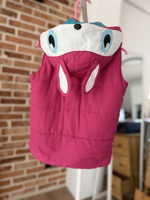 Bugs & Hugs kamizelka bezrękawnik kaptur uszy 104/110