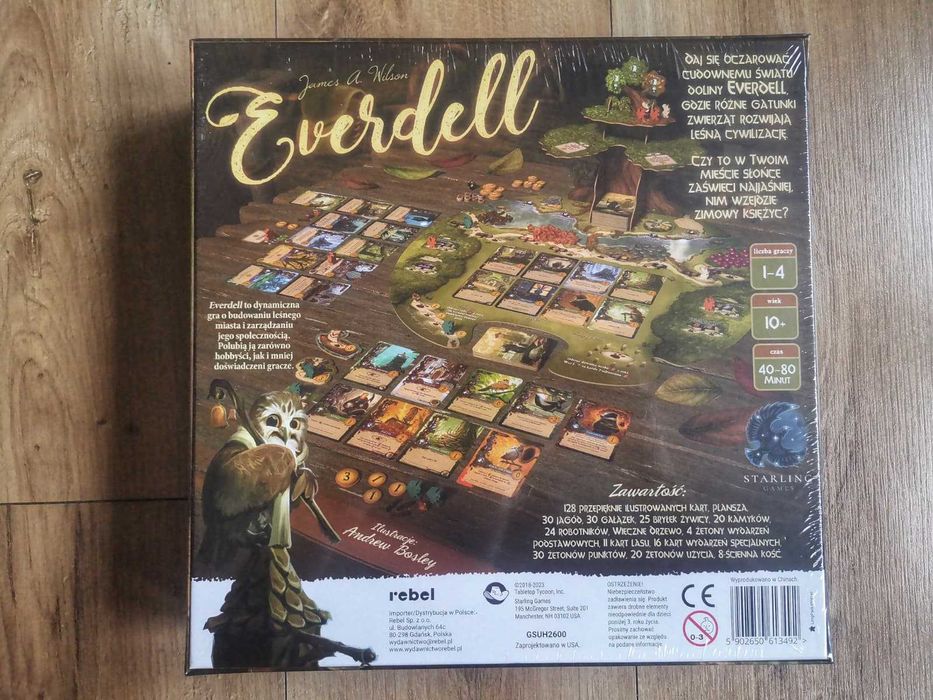 Gra Everdell PL (Nowa, Folia) – Hit od Rebel! Idealna na Prezent