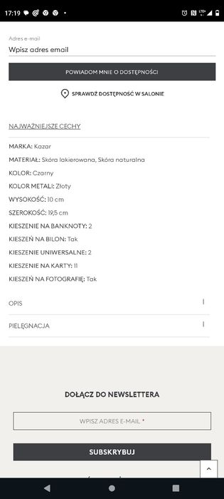 Portfel Kazar damski
