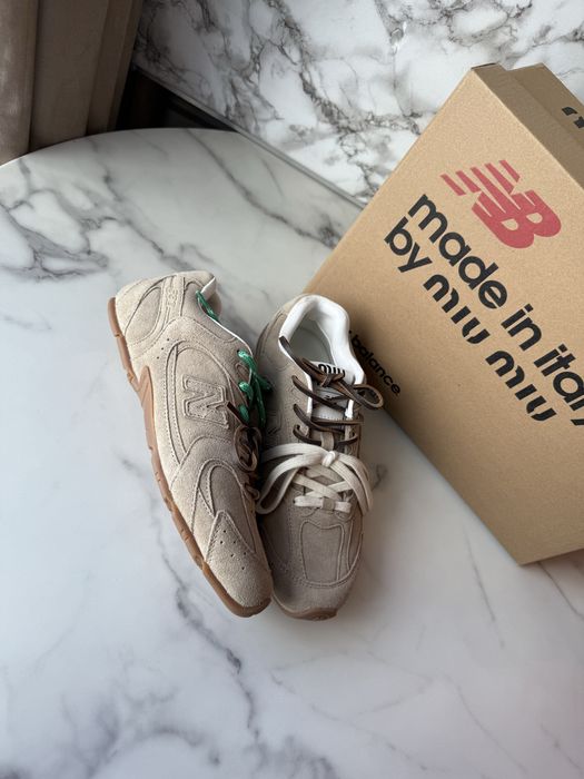 Trampki Miu Miu New Balance beige