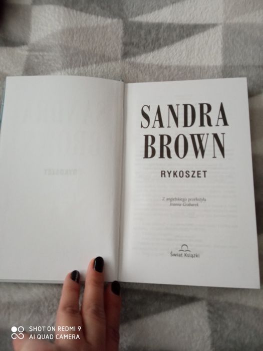 Sandra Brown "Rykoszet" twarda okladka