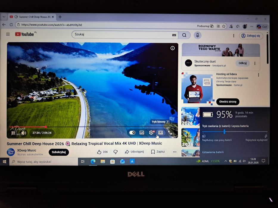 Super biznesowy Dell 5580 i5/256GB SSD/8GB RAM nowa bateria