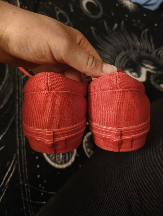 Buty trampki Vansy czerwone