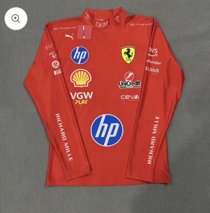 Лонгслів Ferrari red F1
