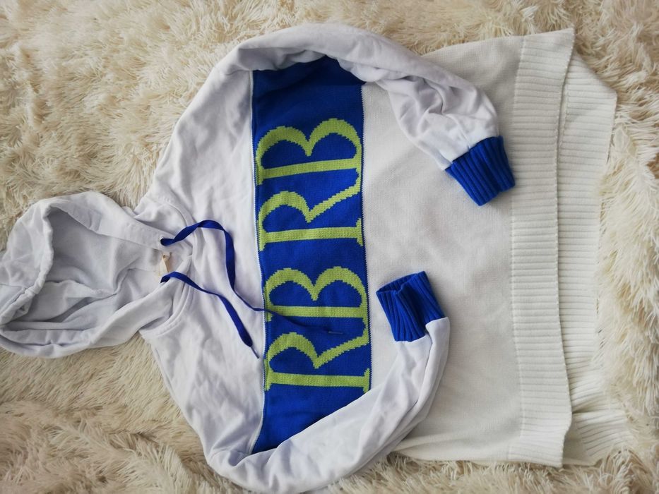 bluza z kapturem L 40 M 38 bluza Roberta Biagi M L biała