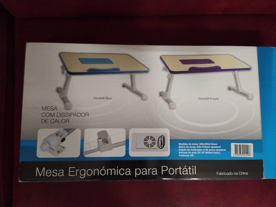 Mesa de Suporte para Portátil com Dissipador de Calor