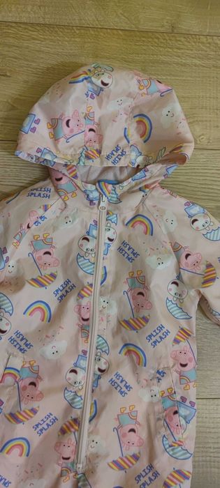 Świnka Peppa 86 kombinezon dla dziewczynki od deszczu i wiatru