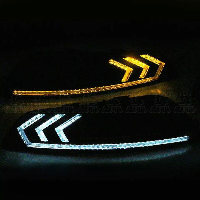 ДХО Форд Фокус туманки LED для Ford Focus 3 2015- Рамки туманок