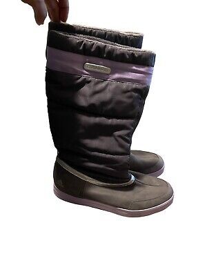 Довгі фіолетові зимові черевики adidas climawarm traxion sole 38