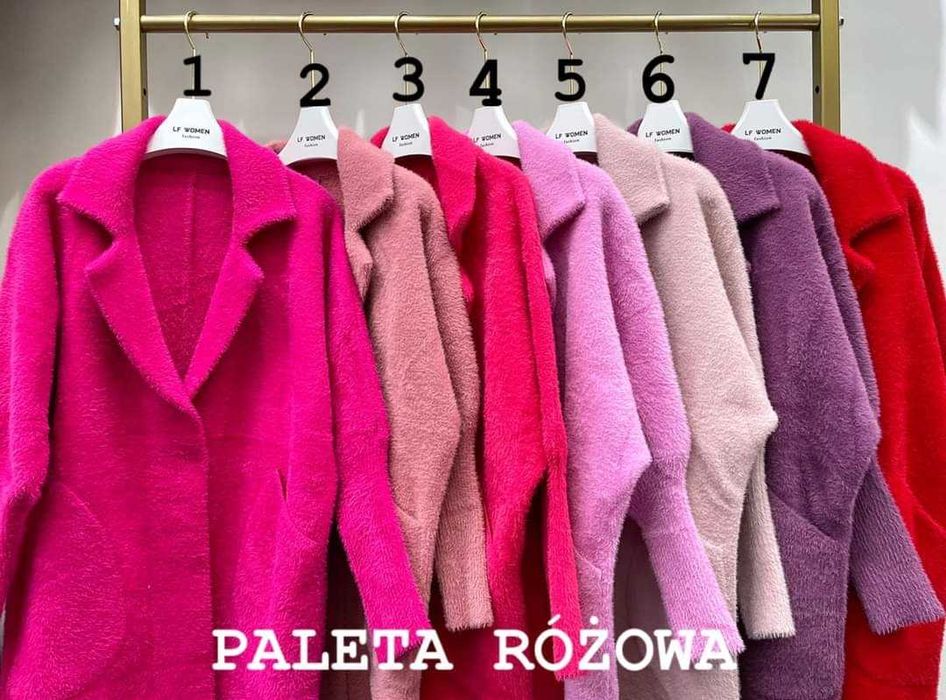 Płaszcz alpaka klasyczny model wybierz swój kolor