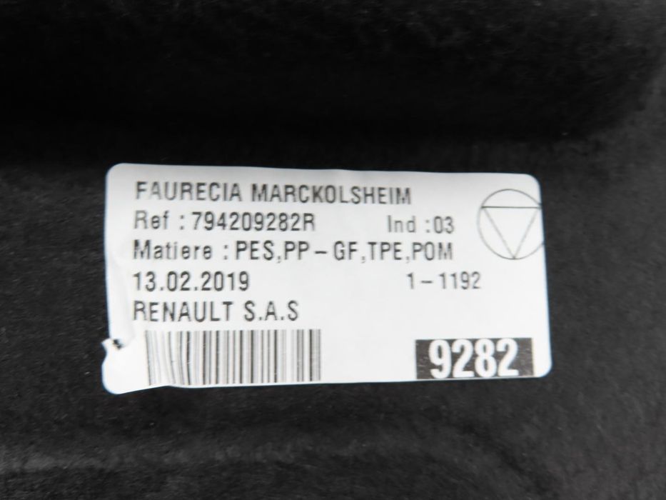 Chapeleira / Tabuleiro Mala Renault Scenic Iv Ref: 794209282R