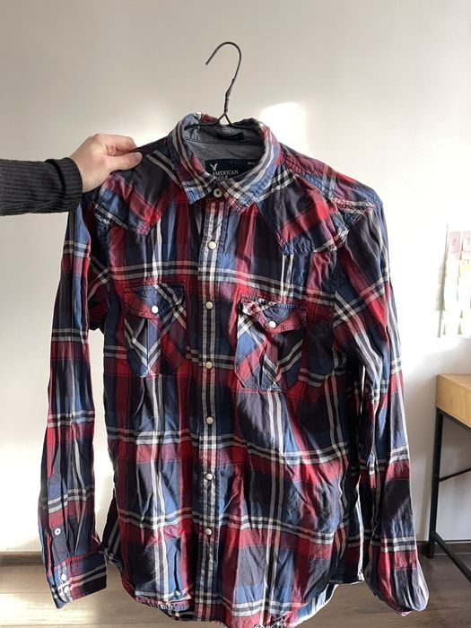 Сорочка American Eagle Outfitters в клітку, розмір M