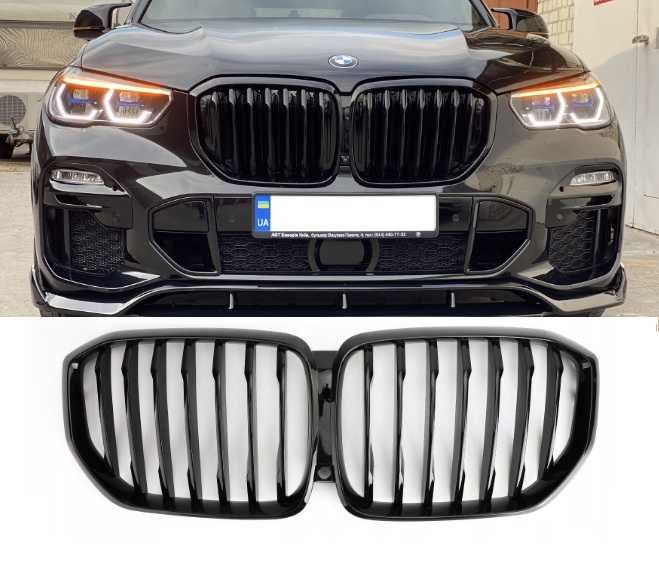 Решетка радиатора БМВ X5 G05 классическая черная