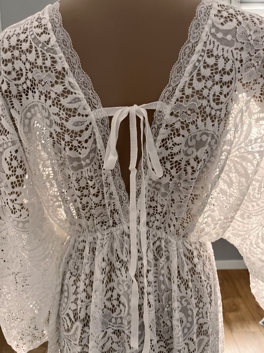 Suknia do sesji ciążowej Boho koronkowa