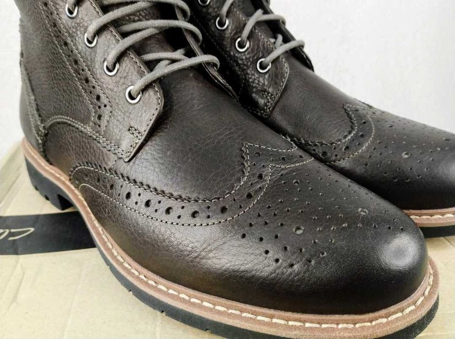 Ботинки CLARKS Batcombe Lord Оригинал Нат. КОЖА На Меху