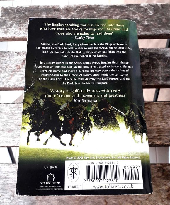 J R R Tolkien - Senhor dos Anéis - Film Tie-in Edition PB 2001